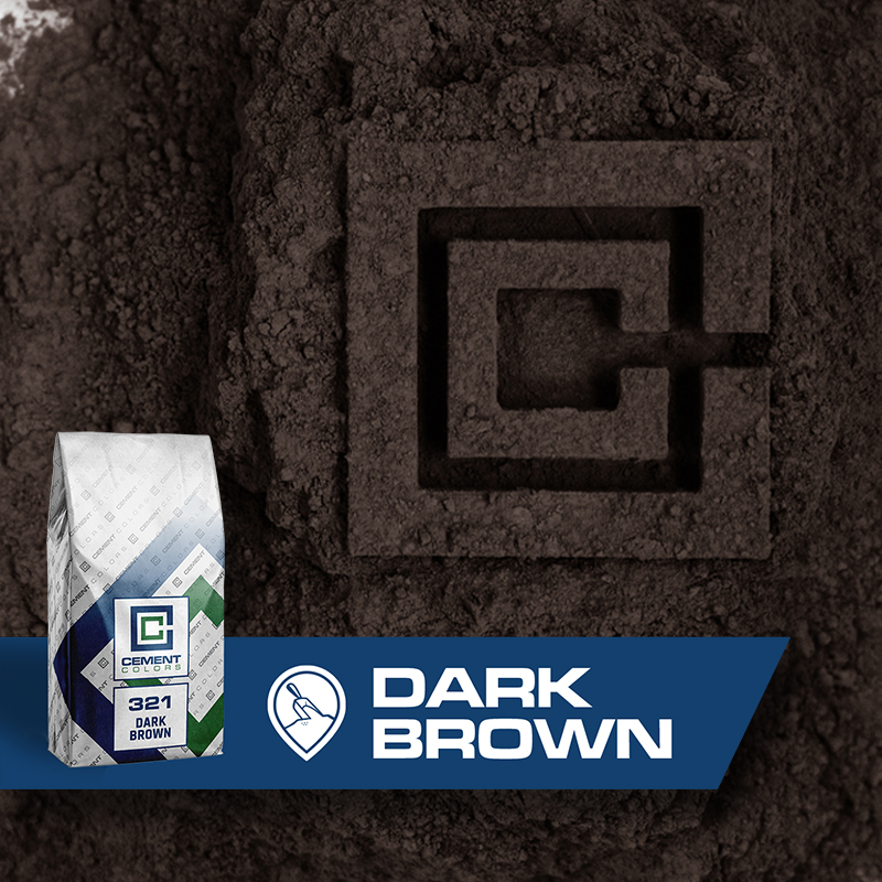 Dark Brown - Raw Pigment for Concrete by Cement Colors