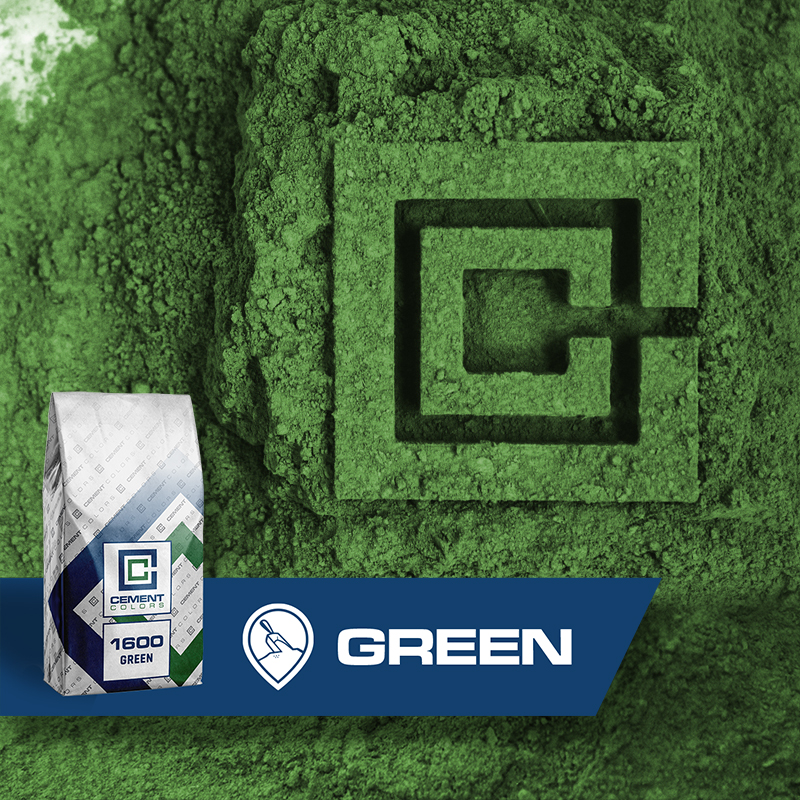 Green - Raw Pigment for Concrete by Cement Colors
