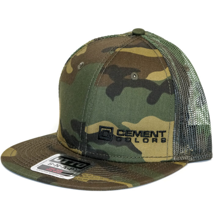 Woodland Camo Hat Cement Colors